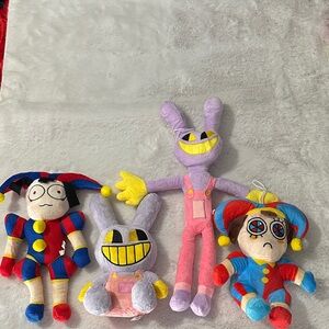 The Amazing Digital Circus Colorful Plush Toy Set